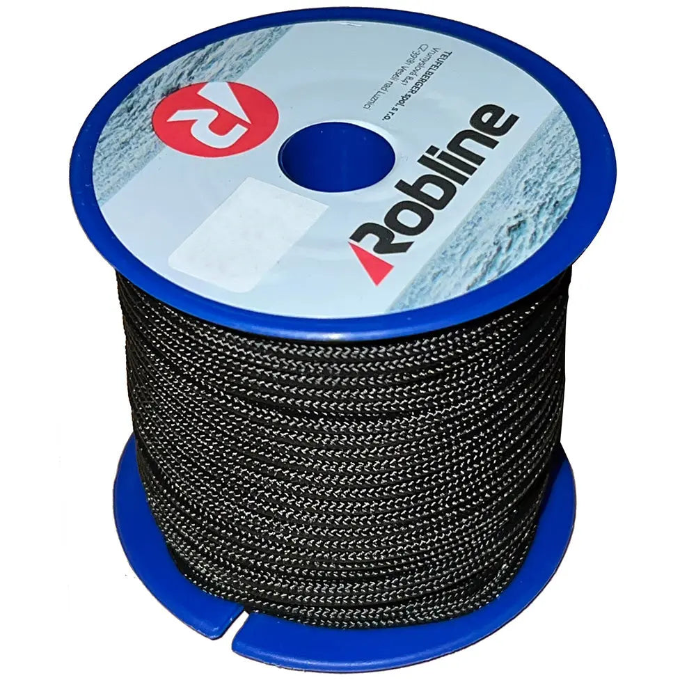 Robline Orion 500 Mini-Reel 2mm (.08 inch) Black Polyester Rope - 30M
