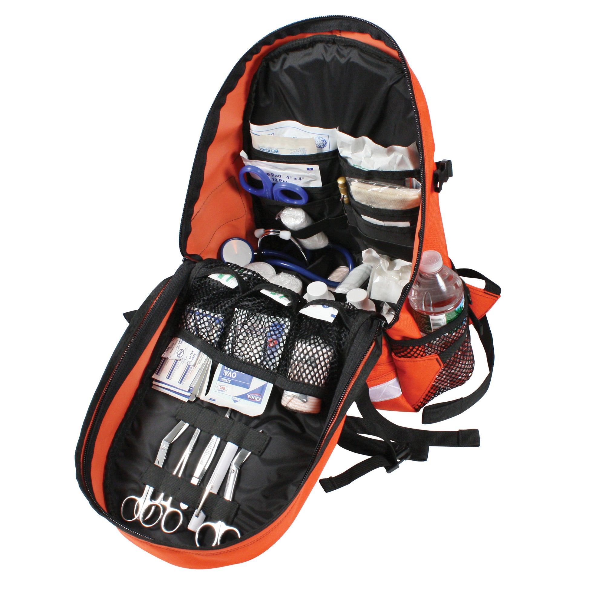 Rothco EMS Trauma Backpack Orange - Durable Medical Supply Organizer for First Responders