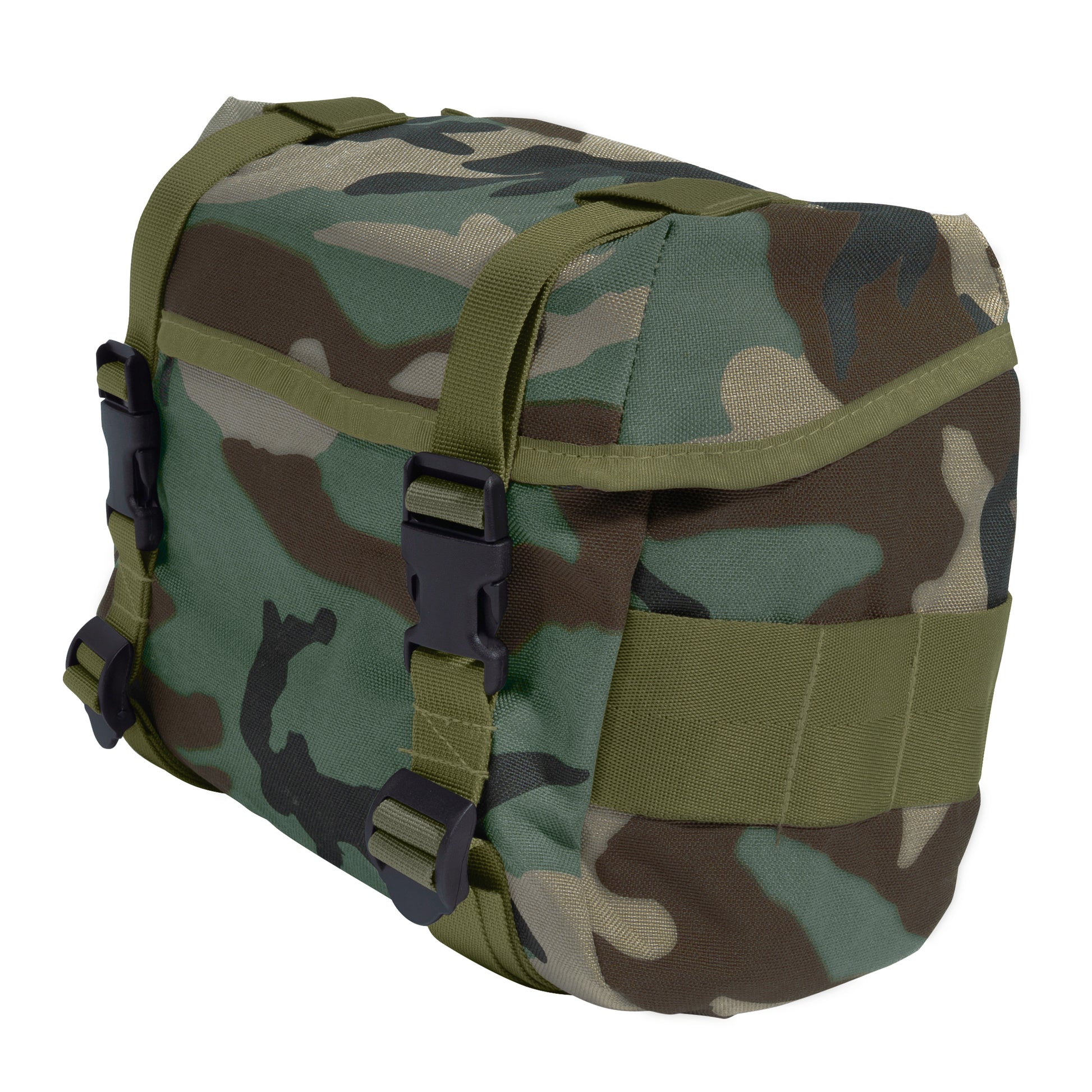 Rothco G.I. Type Enhanced Butt Pack in Woodland Camo - Durable Tactical Storage Solution