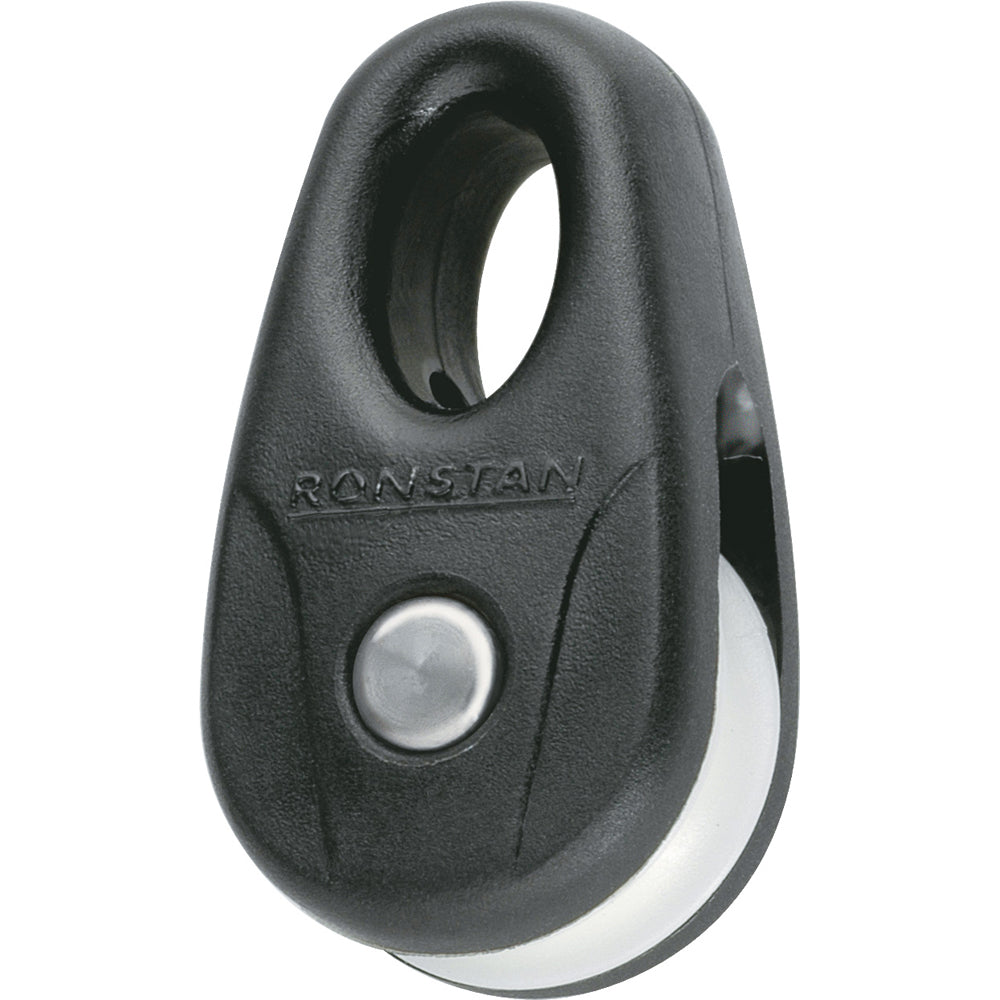 Ronstan Kite Block - Black with White Sheave Pair, Model RF13101-2