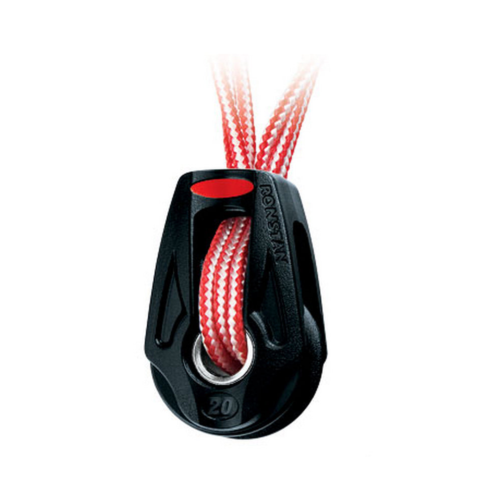 Ronstan Series 20 Ball Bearing Orbit Block - Single with Dyneema Lashing and Becket Option