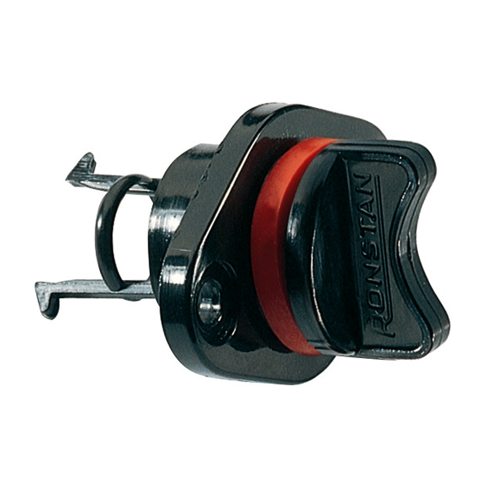 Ronstan RF294 Drain Plug & Housing - Coarse Thread, Black Nylon for Marine and Industrial Applications