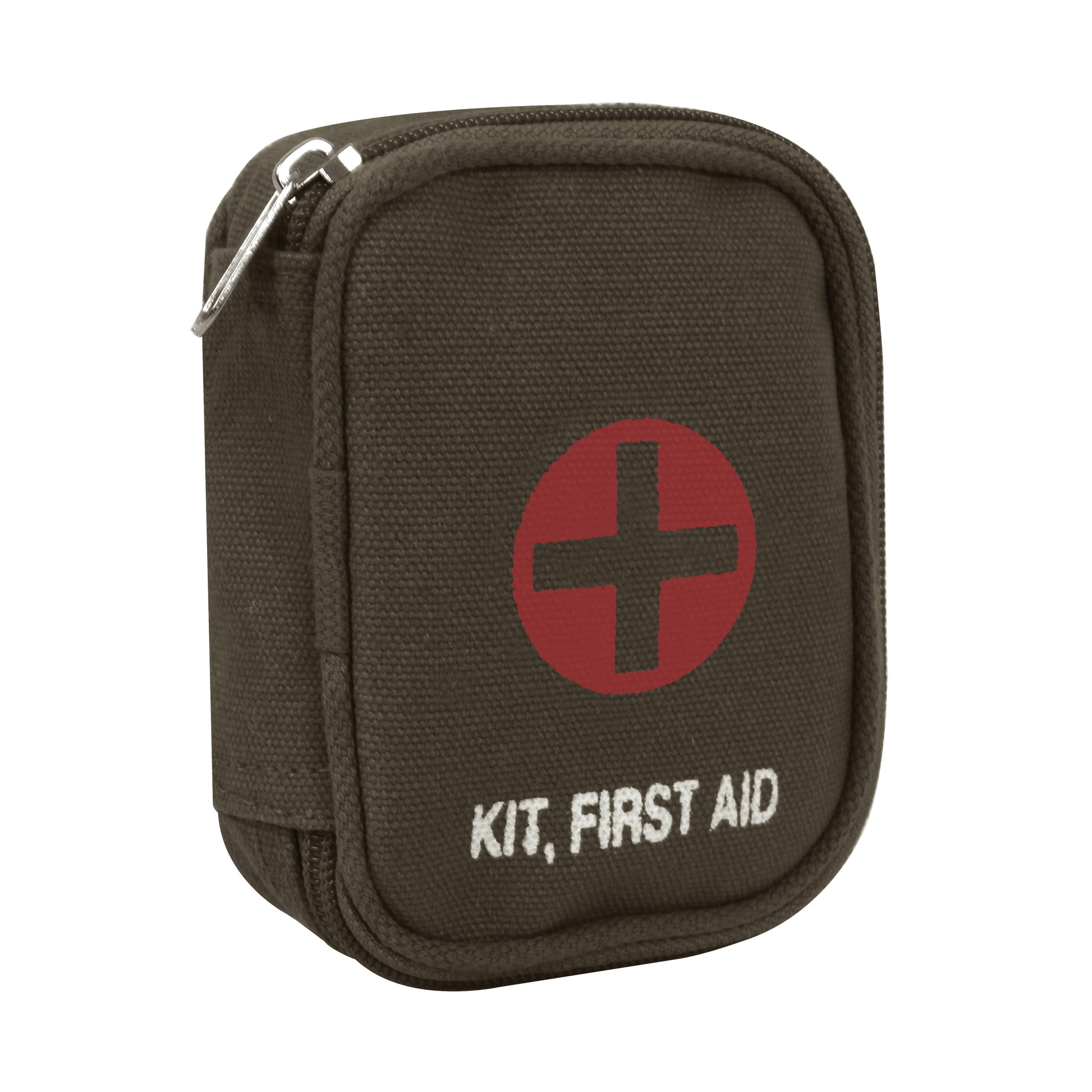 Rothco Military Zipper First Aid Kit Pouch Olive Drab - Compact Medical Storage for EDC and Outdoor Use