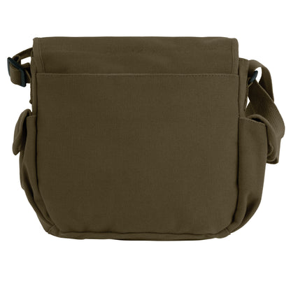 Rothco Canvas Urban Explorer Bag Olive Drab - Versatile 12-Pocket Messenger for Urban and Outdoor Use