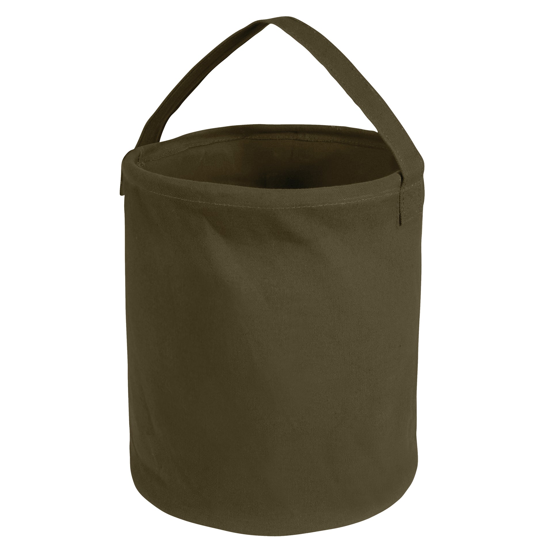 Rothco Canvas Water Bucket Olive Drab Size Large - Heavy-Duty Collapsible Water and Tool Storage