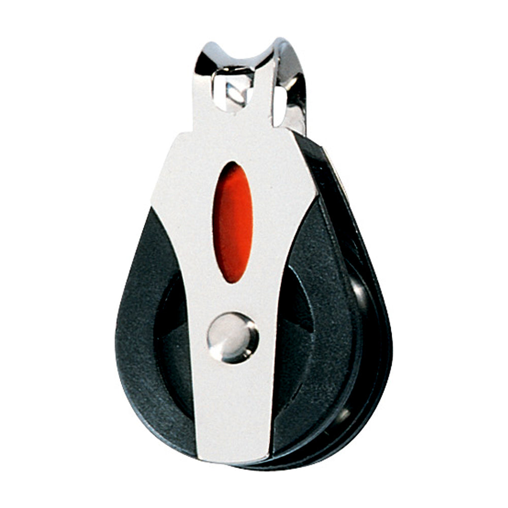 Ronstan Series 30 Ball Bearing Block - Single Loop Top, 1-3/16 inch Sheave with 8mm Rope Capacity