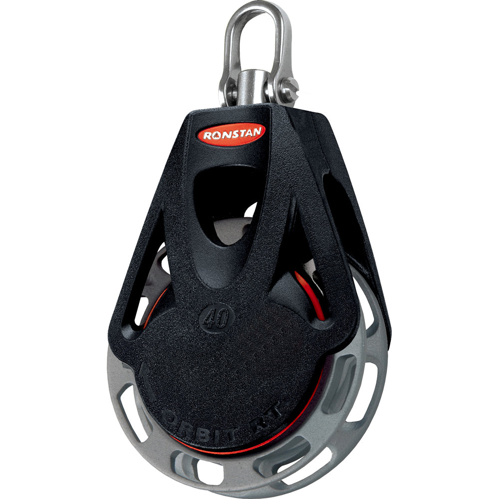 Ronstan Series 40 Ratchet Orbit Block - Single Auto Swivel Shackle