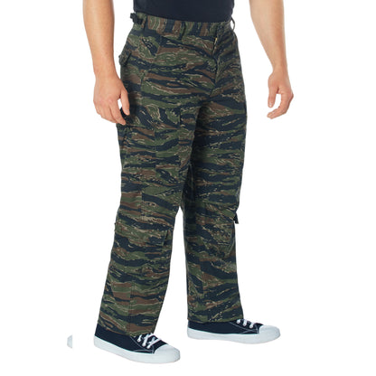 Rothco Vintage Paratrooper Cargo Fatigue Pants with Tiger Stripe Camo – Size Small
