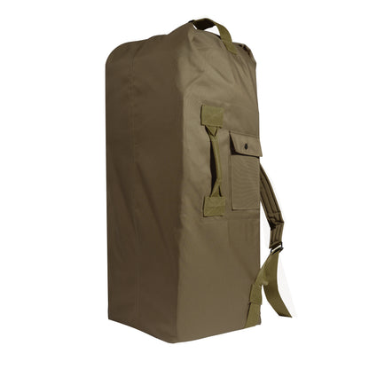 Rothco G.I. Type Enhanced Double Strap Duffle Bag in Coyote Brown - Part Number 2684