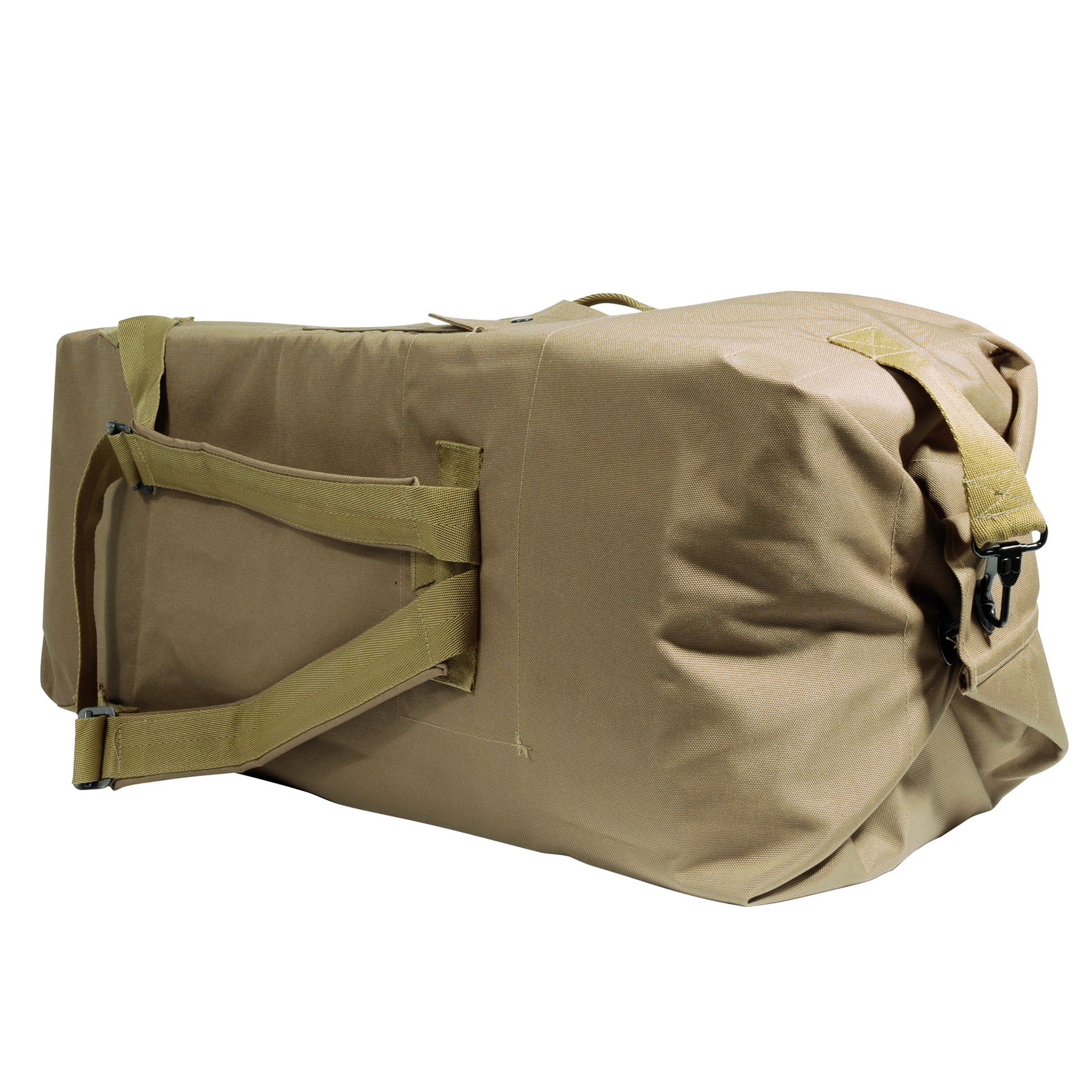 Rothco G.I. Type Enhanced Double Strap Duffle Bag in Coyote Brown - Part Number 2684