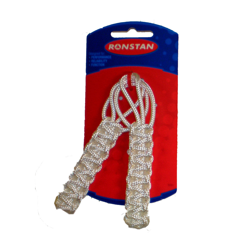 Ronstan Snap Shackle Lanyard Pair - 2 Inch with White Nylon Braided Handle (Part RF6093S)