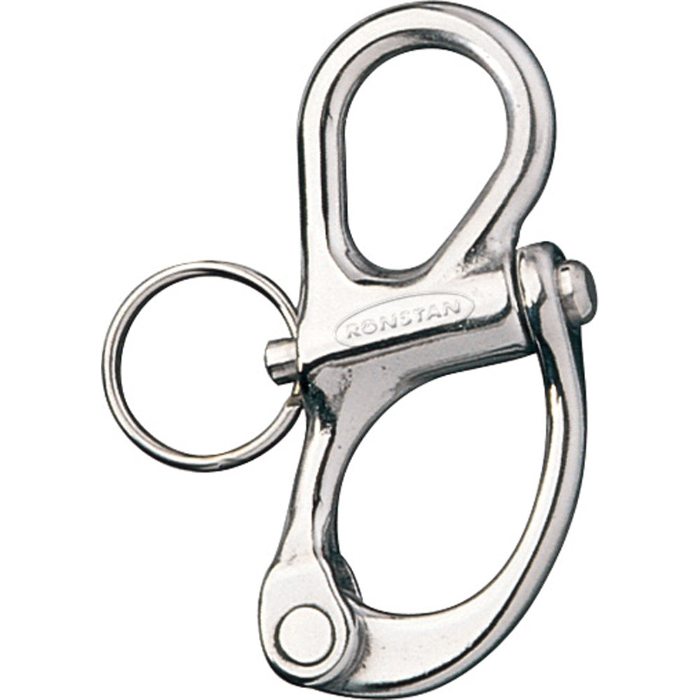 Ronstan RF6200 Fixed Bail Snap Shackle - 85mm Stainless Steel Marine Hardware
