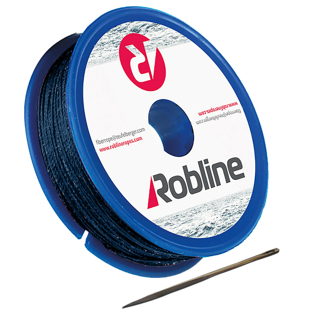 Robline Waxed Whipping Twine Kit - 0.8mm x 40M Dark Navy Blue for Sailboat Line Ends