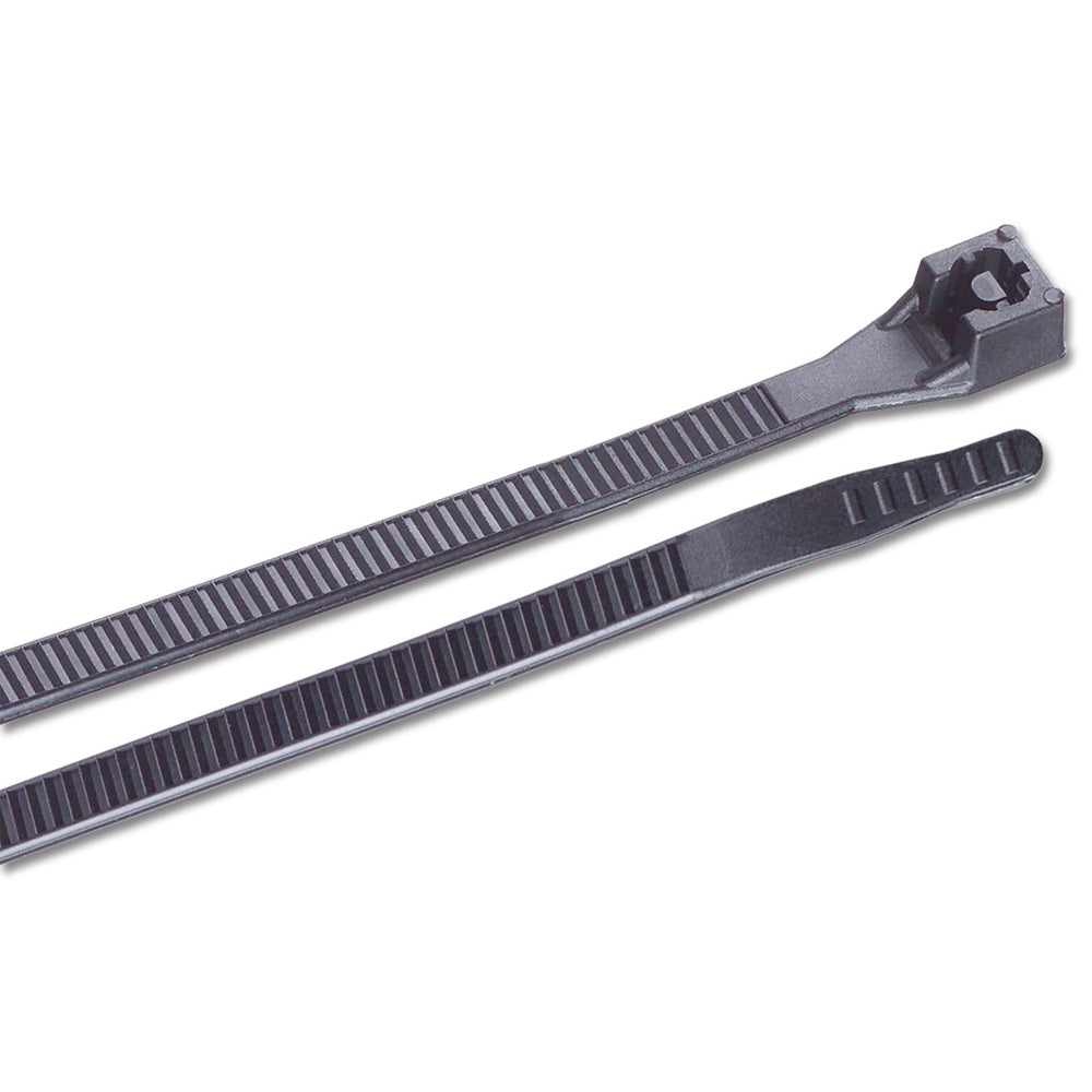 Ancor 14-Inch UV Black Standard Cable Zip Ties - Pack of 100