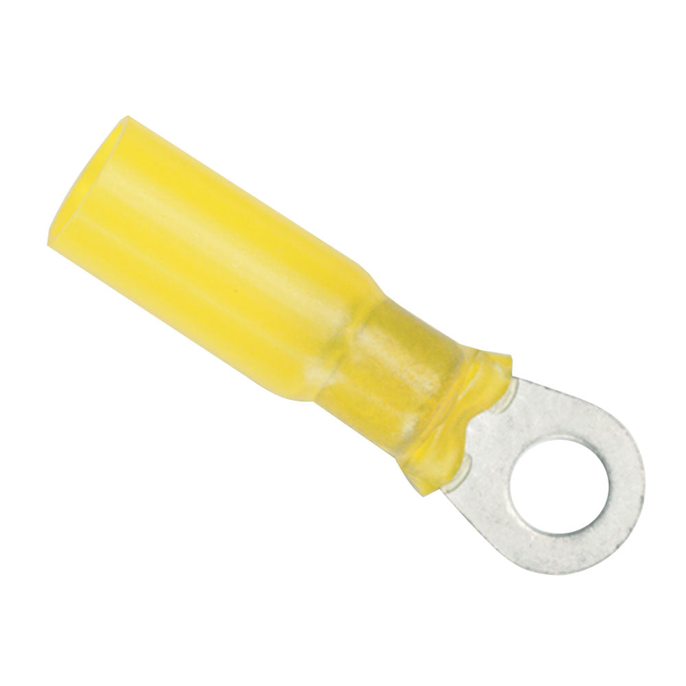 Ancor 12-10 Gauge #10 Heat Shrink Ring Terminal - 3 Pack for Marine and Electrical Applications