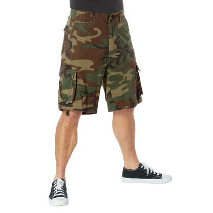 Rothco Vintage Infantry Utility Cargo Shorts 4XL in Woodland Camo