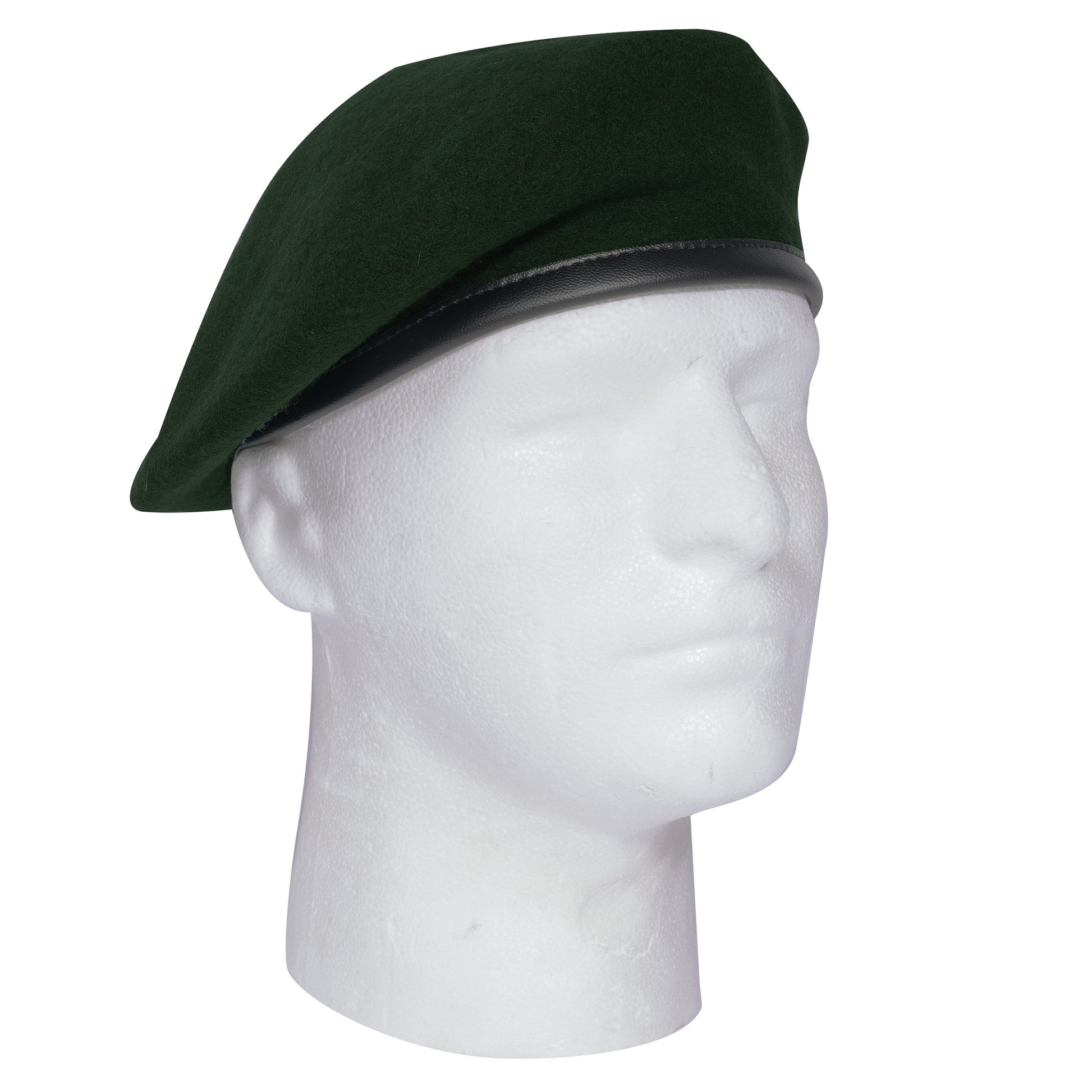 Rothco Wool Monty Beret Green Size Small – Classic Field Marshal Style with Vinyl Trim