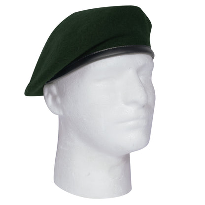 Rothco Wool Monty Beret Green Size Small – Classic Field Marshal Style with Vinyl Trim