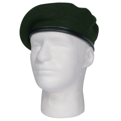 Rothco Wool Monty Beret Green Size Small – Classic Field Marshal Style with Vinyl Trim