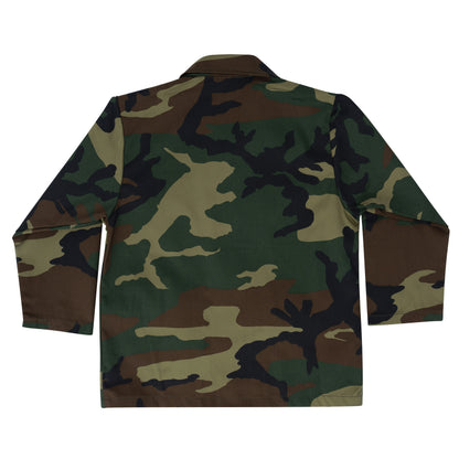 Rothco Kids Camo BDU Shirt Woodland Camo Size 14 – Durable Military-Style Button-Down for Active Kids