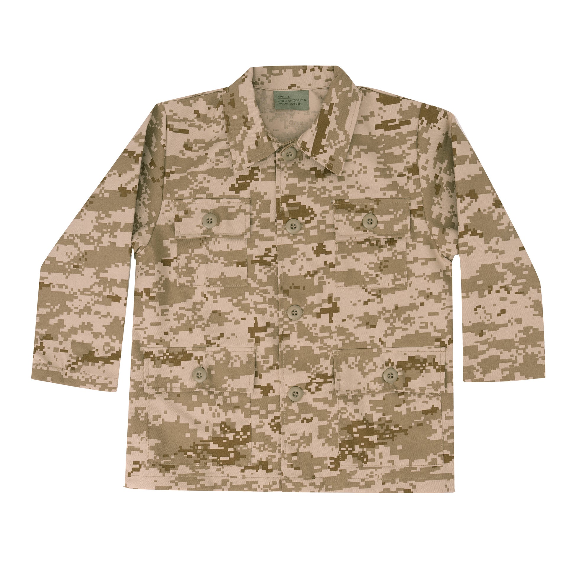 Rothco Kids Camo BDU Shirt in Desert Digital Camo, Size Large