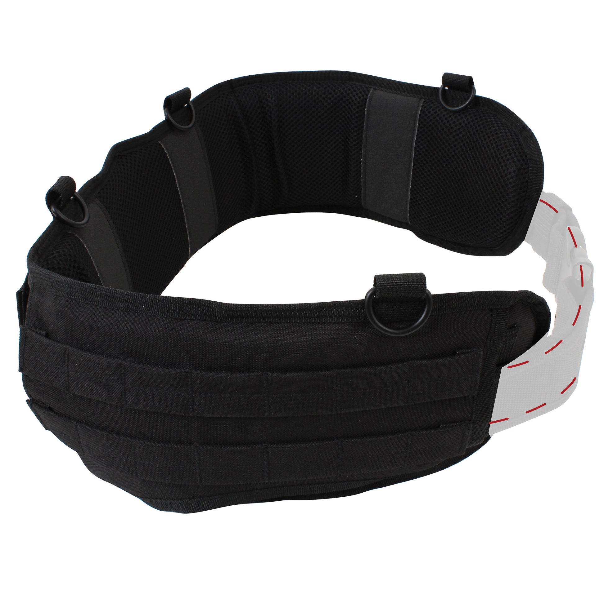 Rothco Tactical Battle Belt Black Size Medium – Durable Combat-Ready Duty Belt with Padded Comfort and Versatile Attachments