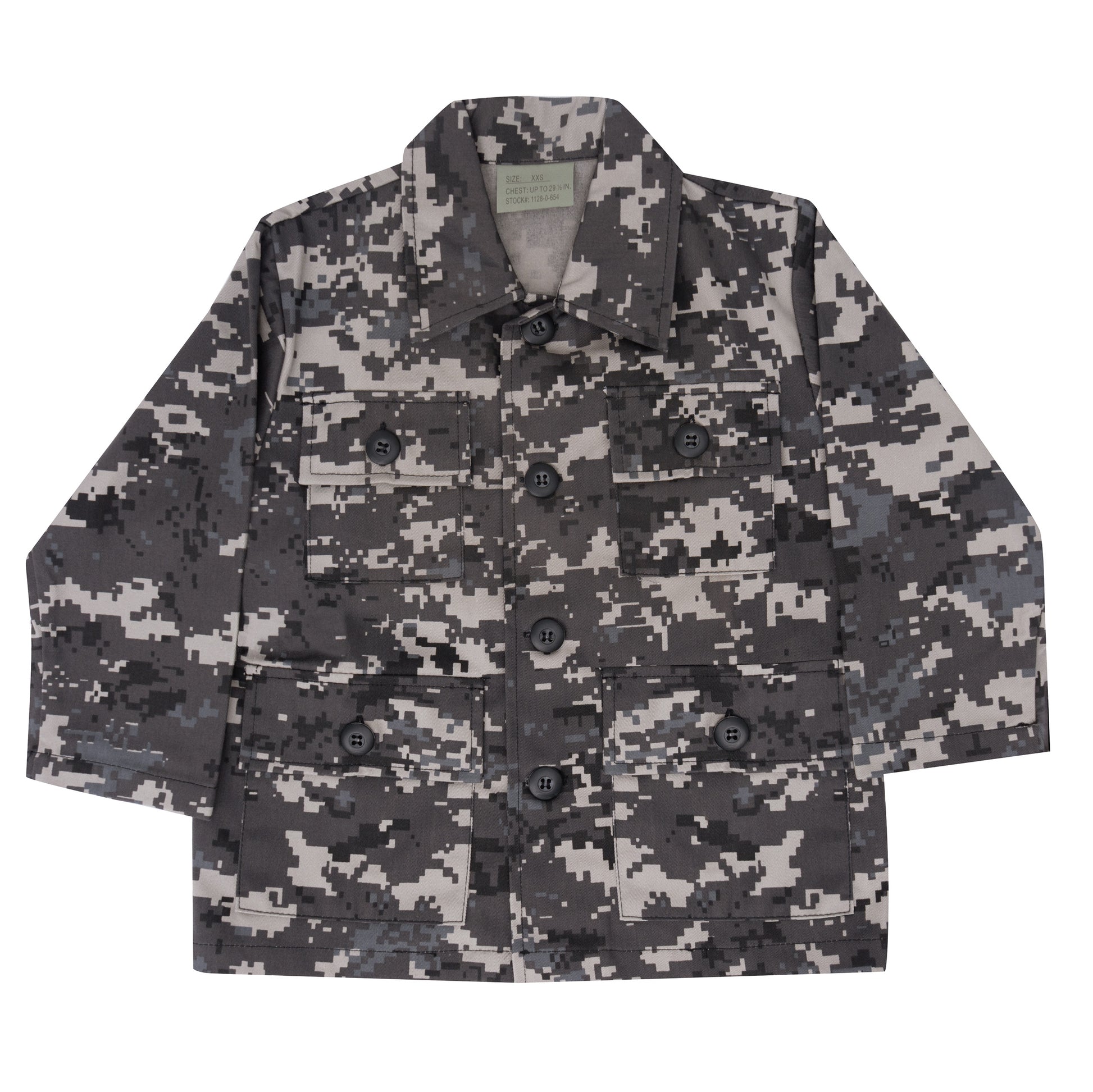 Rothco Kids Camo BDU Shirt Subdued Urban Digital Camo Size XXS