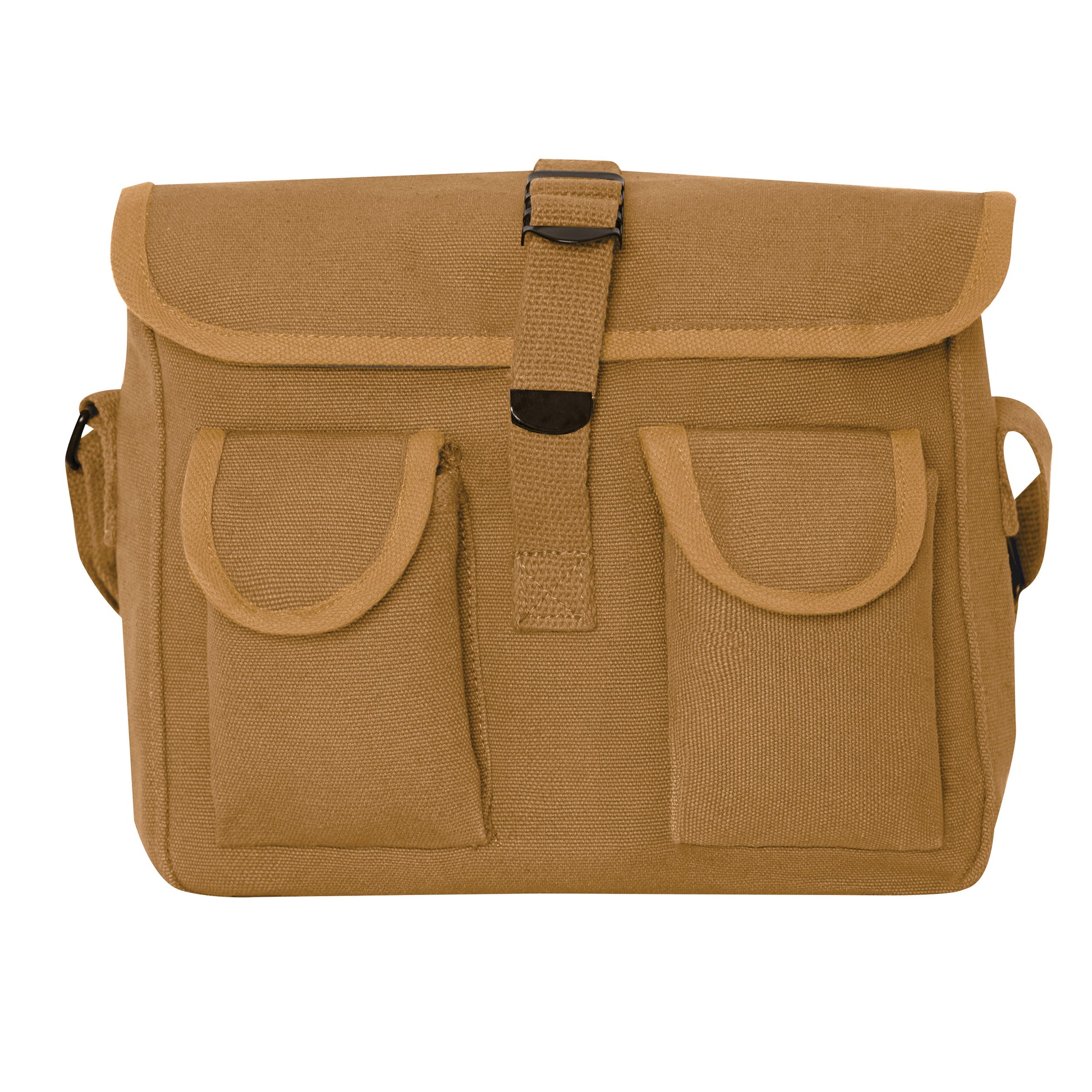 Rothco Canvas Ammo Shoulder Bag Coyote Brown - Military Style Crossbody Bag for Everyday Carry and Shooting Sports