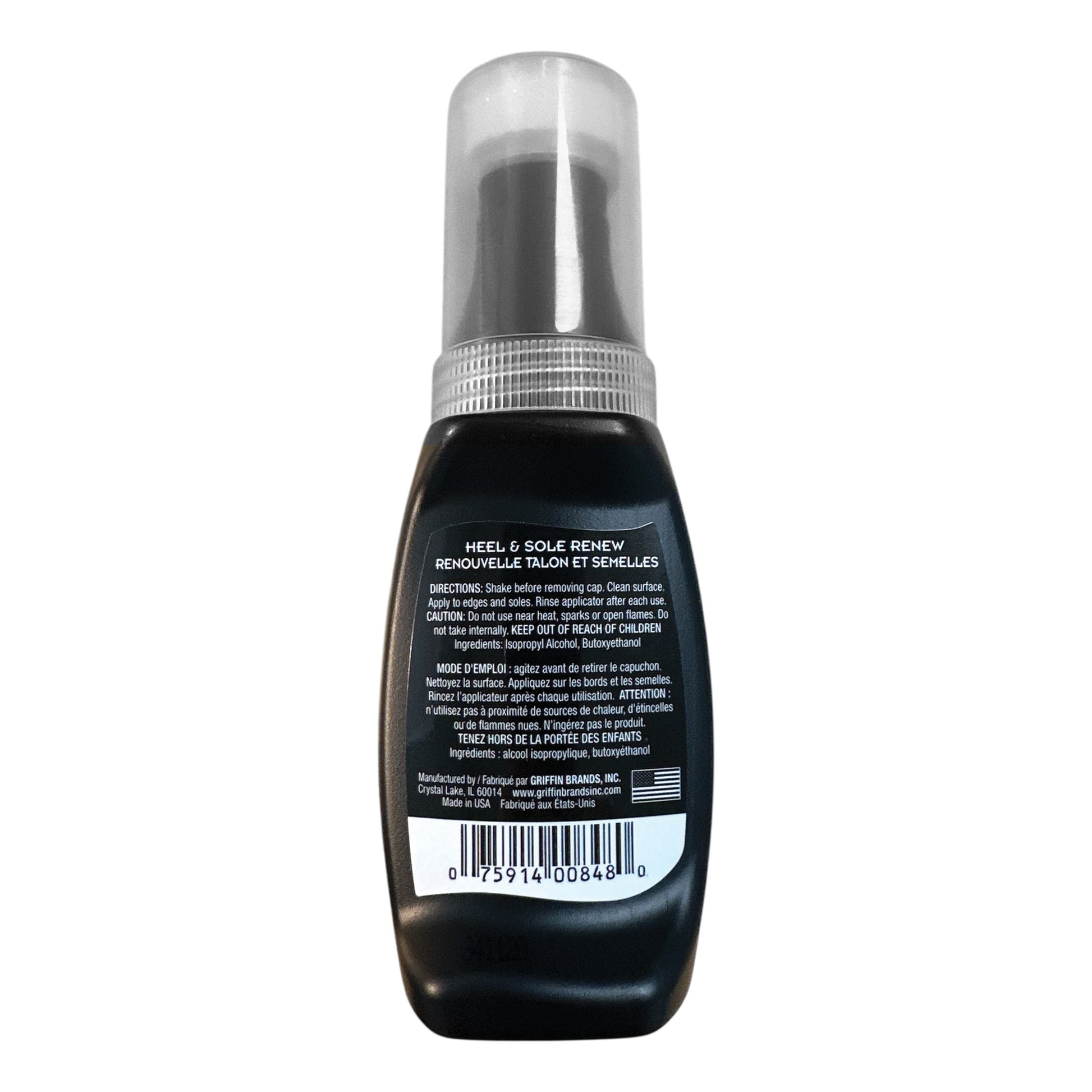 Griffin Heel & Sole Renew Part #20208 for Uniformed Professionals - Deep Black Finish