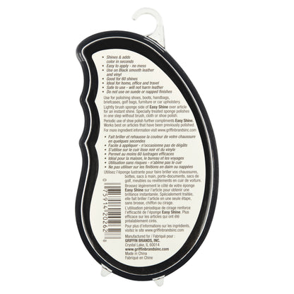 Griffin Easy Shine Sponge Black Part Number 20201 – Portable Leather Shoe and Boot Shine Tool