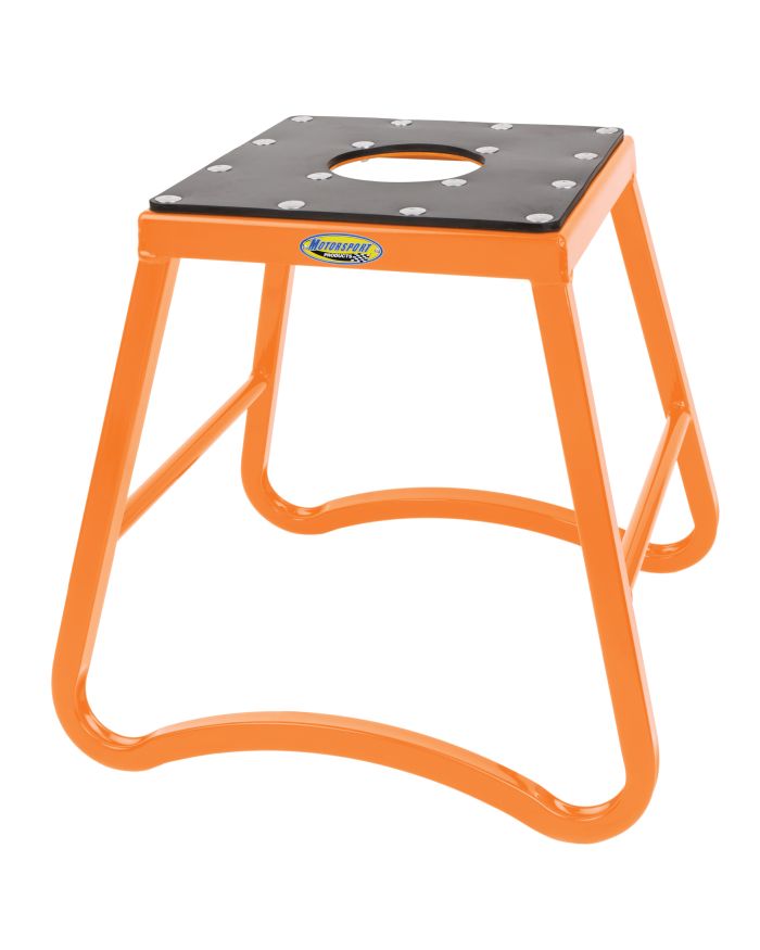 Motorsport Products Mini SX1 Orange Stand - Durable and Compact Support for Automotive Maintenance