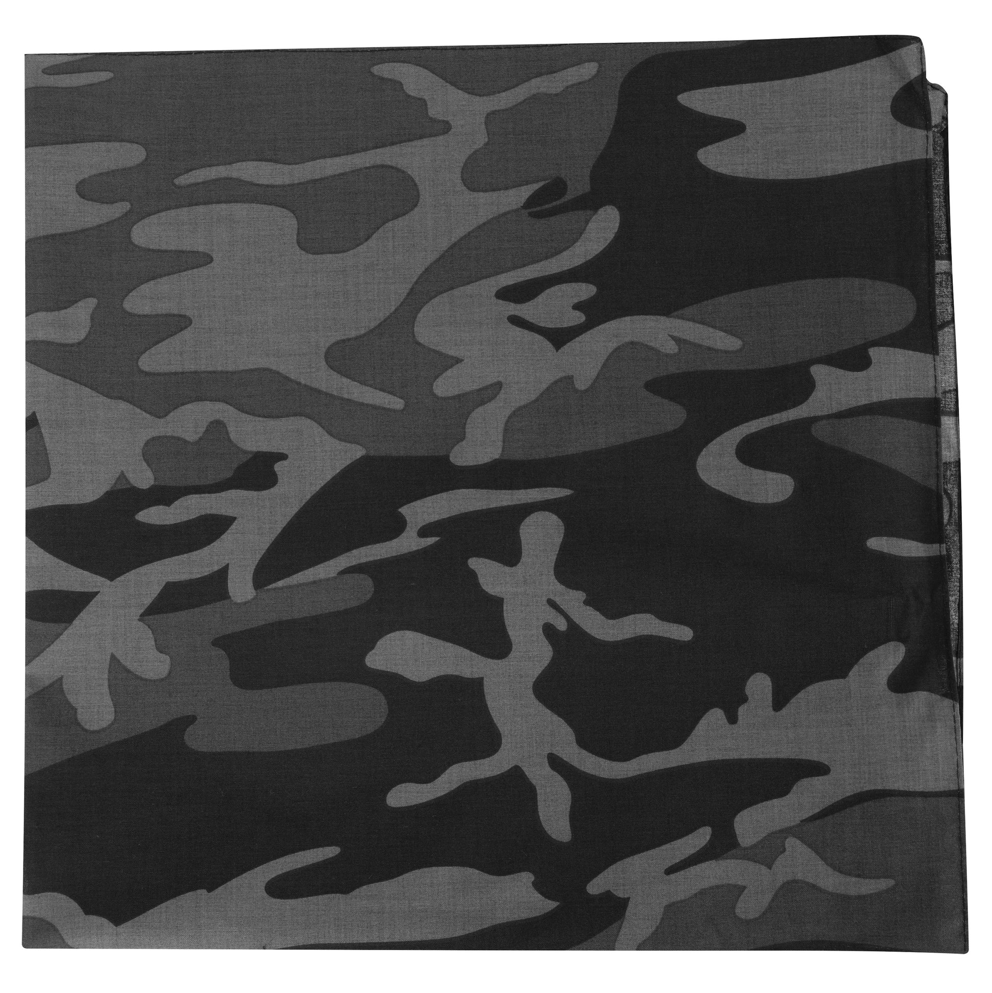 Rothco Large Camo Bandana 27 x 27 Inches in Black Camo