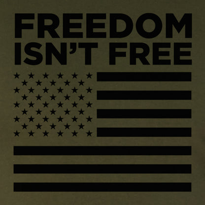 Rothco Freedom Isn't Free Flag T-Shirt Olive Drab Size Large