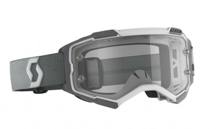 SCOTT Fury Goggle White/Grey with Clear Works Lens - Part #274514-1039113