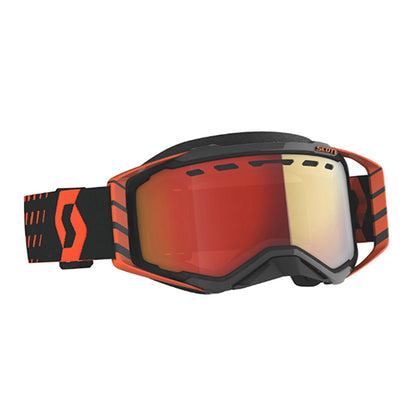 SCOTT Prospect SnowX Goggle in Orange/Black with 'ENH' Red Chromatic Lens