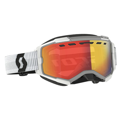 SCOTT Fury 'LS' SnowX Goggle with White and Red Chromatic Lens - Model 278604-0002341