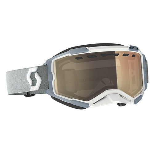SCOTT Fury 'LS' SnowX Goggle White/Grey with Bronze Chrome Lens