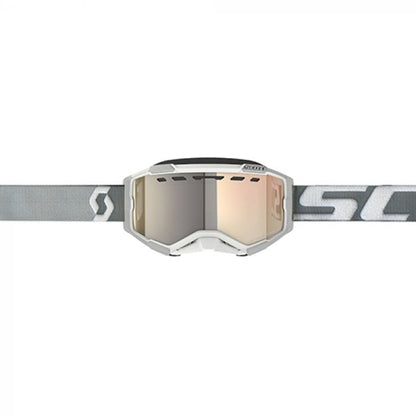 SCOTT Fury 'LS' SnowX Goggle White/Grey with Bronze Chrome Lens