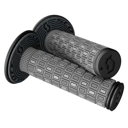 SCOTT Grip Mellow + Donut Grey/Black - Comfortable Bike Handlebar Grips