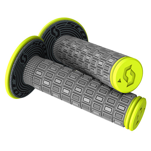 Scott Grip Mellow + Donut Grey/Neon Yellow Bike Handlebar Grips - Part #269305-5776