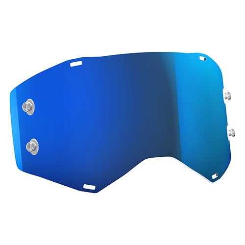 Scott Prospect/Fury MX Works Lens Blue Chrome AFC - Replacement Helmet Lens
