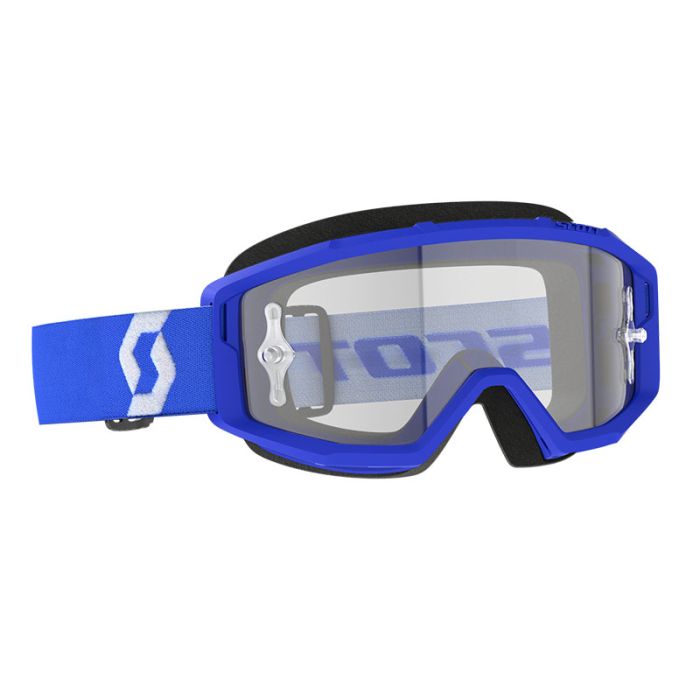 SCOTT Primal 23 Clear Blue and White Works Helmet - Part #278598-1006113