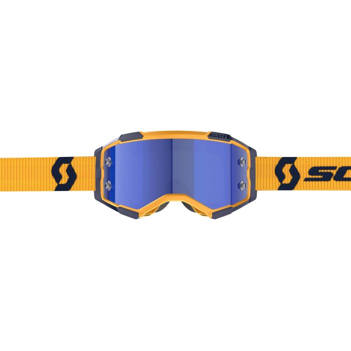 SCOTT Fury Dark Yellow and Dark Blue Chrome Works Bicycle Components (Part Number 272828-7704349)