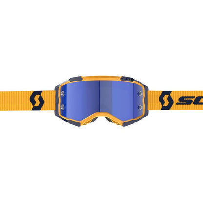 SCOTT Fury Dark Yellow and Dark Blue Chrome Works Bicycle Components (Part Number 272828-7704349)