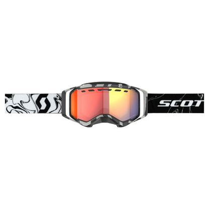 SCOTT Prospect Snow Cross LS Marbl Black/Red Chrome – Durable Ski Goggles with Enhanced Comfort