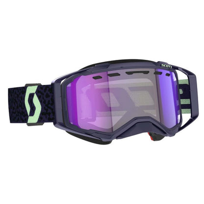 SCOTT Prospect SnowX LS Snow Goggles - Dark Purple, Mint Green & Blue Chrome, Part #278603-7696307