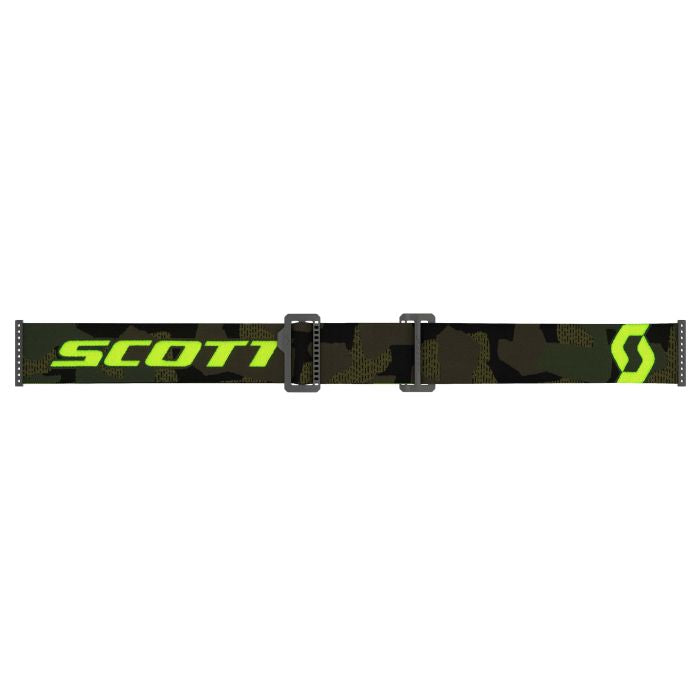 SCOTT Prospect SnowX Kaki Green, Neon Yellow, and Chrome Snow Goggles – Part Number 272846-7701335