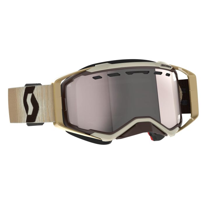 SCOTT Prospect Snow Cross Beige/Brown Enhancer Silver Chrome - Part #272846-1074313