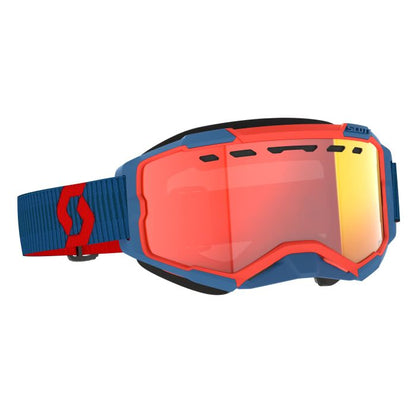 SCOTT Fury LS SnowX Dark Blue/Neon Red with Red Chrome - Part #278604-7698341