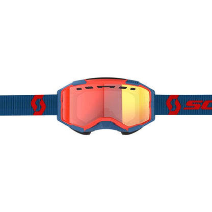 SCOTT Fury LS SnowX Dark Blue/Neon Red with Red Chrome - Part #278604-7698341